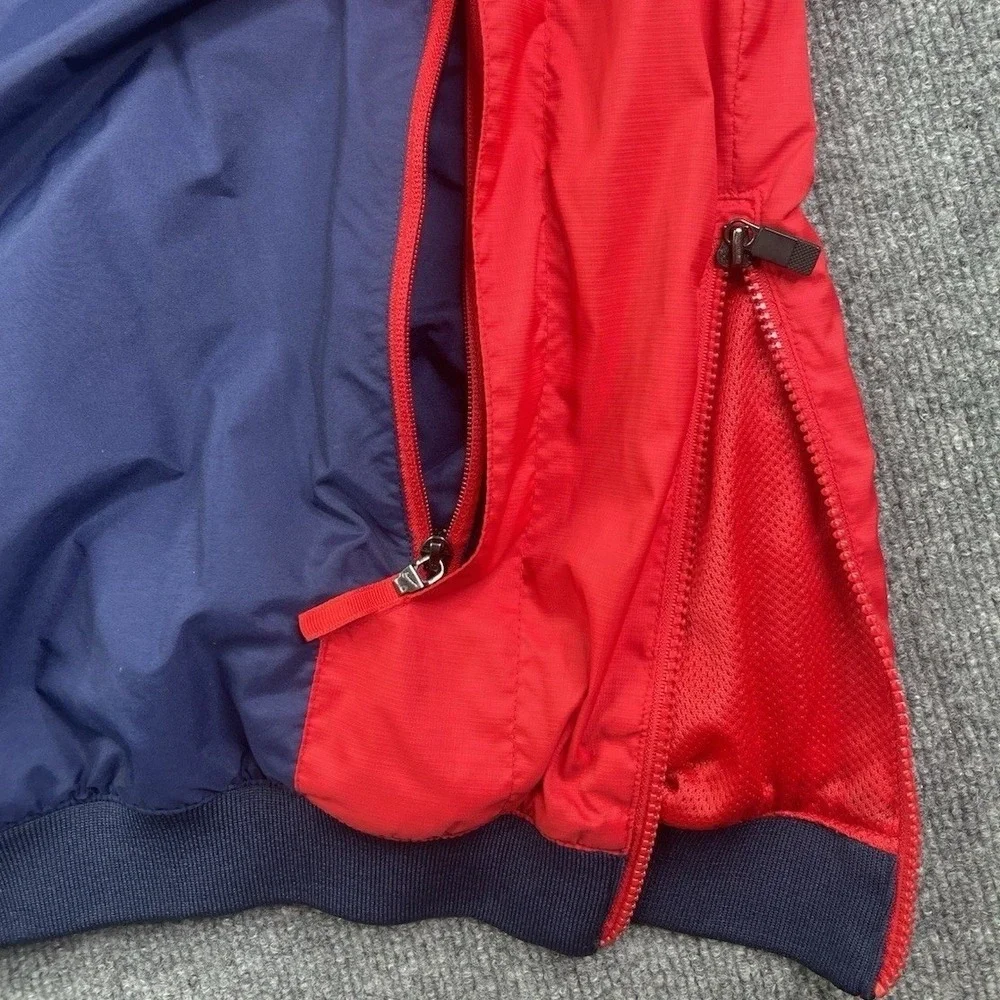 Nike Windbreaker Jacket Mens XL Blue Red Arizona Wildcats Pullover V-Neck‎
